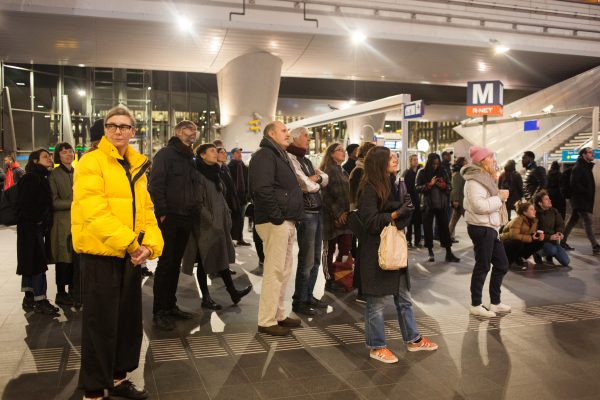 keyon gaskin, ‘King’s Day Protest’ (2018), screening, Amsterdam Bijlmer ArenA, Amsterdam. Photo: Coco Duivenvoorde.