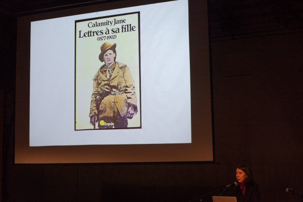 Nataša Petrešin-Bachelez, ‘Defiant Muse: Delphine Seyrig’ (2018), lecture. Photo: Coco Duivendoorde.