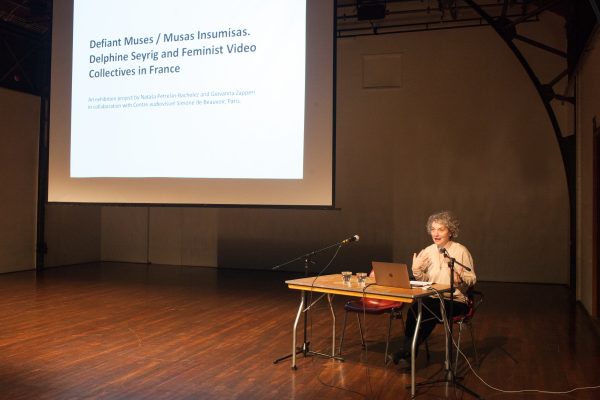 Giovanna Zapperi, ‘Defiant Muse: Delphine Seyrig’ (2018), lecture. Photo: Coco Duivendoorde.