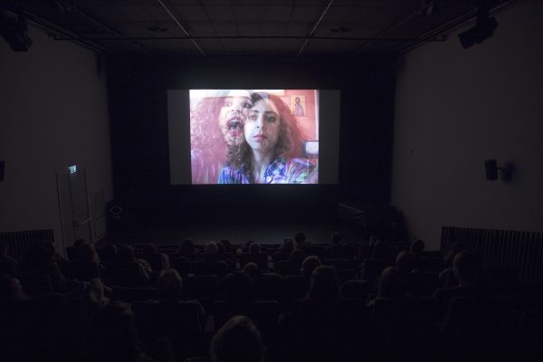 Mounira Al Solh, ‘à la santé des alliés’, (2017), screening. Photo: Silvia Ulloa