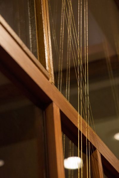 Leonor Antunes, ‘Introduction’, (2016), installation. Photo: Kyle Tryhorn.