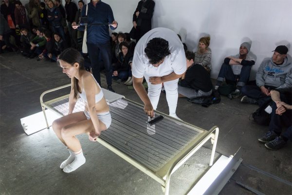 Naufus Ramírez-Figueroa, ‘The Print of Sleep’, (2016), performance. Photo: Frank Sterling.