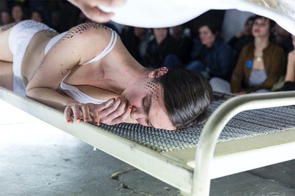 Naufus Ramírez-Figueroa, ‘The Print of Sleep’, (2016), performance. Photo: Frank Sterling.