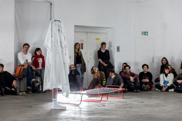 Naufus Ramírez-Figueroa, ‘The Print of Sleep’, (2016), performance. Photo: Frank Sterling.