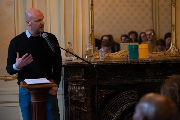 Grant Watson, ‘How We Behave’, lecture, 20 January 2013, Goethe-Institut Niederlande. Photo: Sal Kroonenberg