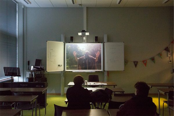 Fred Moten and Wu Tsang, ‘Girl Talk’ (2015), video. Photo: Kyle Tryhorn.