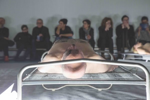 Naufus Ramírez-Figueroa, ‘The Print of Sleep’, (2016), performance. Photo: Kyle Tryhorn.