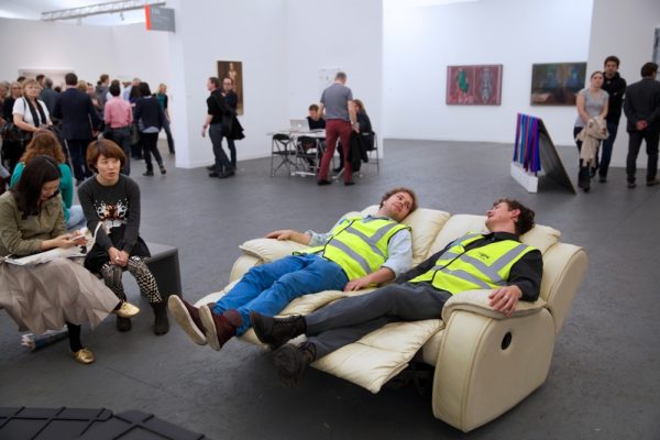 Gerry Bibby, ‘I am a receptacle for you extremities’, (2013), conversation and performance. Photo: Polly Braden