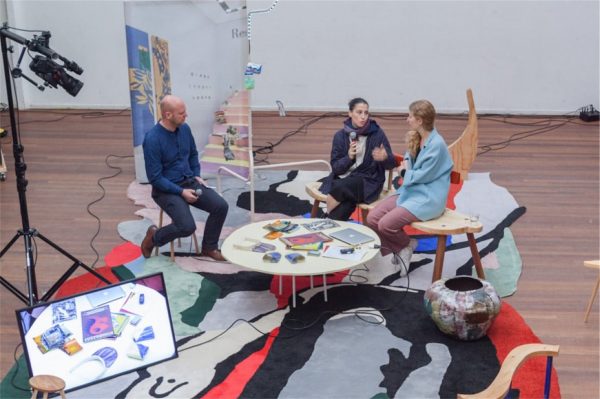 Erin Alexa Freedman and Lili Huston-Herterich, ‘Chroma Lives’, (2016), book launch & conversation. Photo: Florian Braakman.