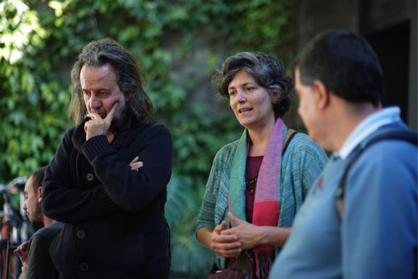 Peter Pál Pelbart and Alejandra Riera, ‘…- OPHERA – MUET -… […- OPHERA – MUET -…]’, (2017), screening and book launch. Photo: Temra Pavlovic.