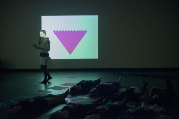 Emily Roysdon (Every Ocean Hughes), ‘By Any Other Name’, (2014), performance. Photo: Kyle Tryhorn