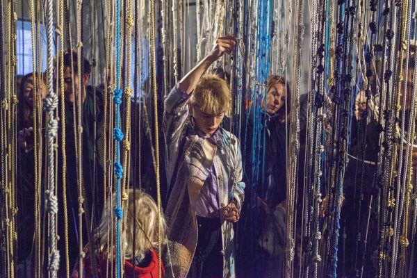 Fred Moten and Wu Tsang, ‘Gravitational Feel,’ (2016), installation & performance. Photo: Florian Braakman.