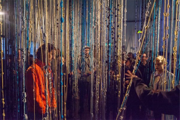 Fred Moten and Wu Tsang, ‘Gravitational Feel’ (2016), installation and performance. Photo: Florian Braakman.
