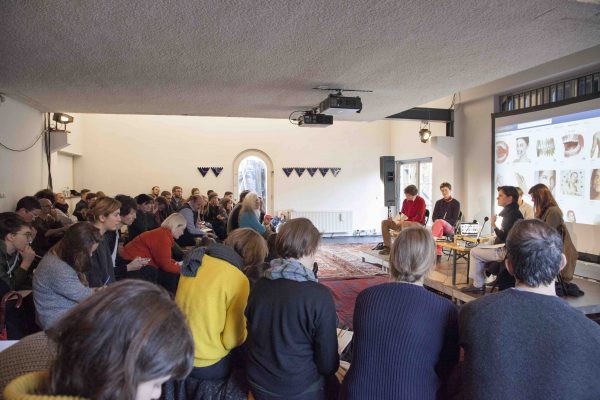 Sven Lütticken, ‘The V-Conspiracy – Refunctioning Authorship or, After Appropriation and Institutional Critique’, (2014), conversation & screening. Photo: Kyle Tryhorn