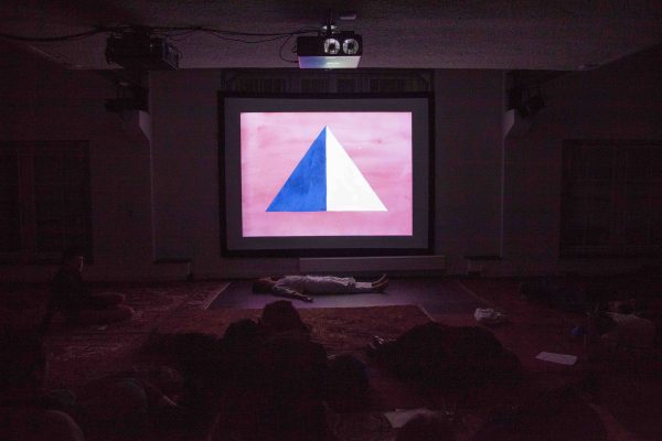 Sara van der Heide (Sara Sejin Chang), ‘Mother Earth Breathing’, (2014), book launch & performance. Photo: Kyle Tryhorn