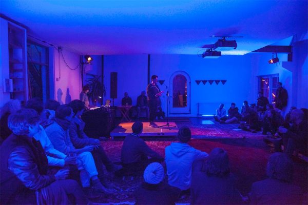 Emily Roysdon (Every Ocean Hughes), ‘Uncounted*’, (2014), book launch and performance. Photo: Kyle Tryhorn