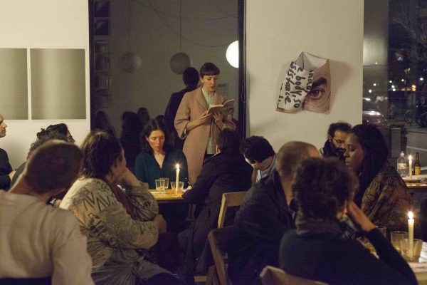 Gerry Bibby, ‘Office Service’, (2014), performance. Photo: Kyle Tryhorn