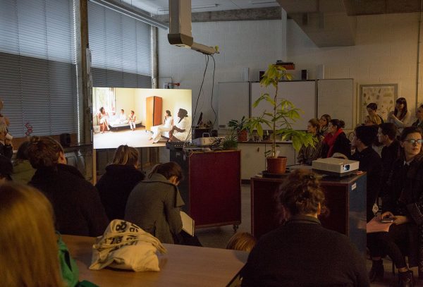 Alex Martinis Roe, ‘Evolutions of Collective Desire’, (2016), conversation, installation & screening. Photo: Kyle Tryhorn.