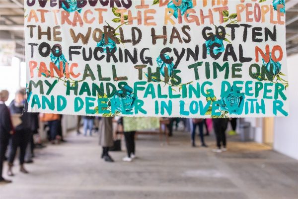Sands Murray-Wassink, ‘They Don't Understand Me’ (2010), acrylic on synthetic fabric. Photo: Marcel de Buck.