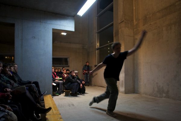 Jeremiah Day, ‘Of All Possible Things (I)’ (2011), performance. Photo: Ernst van Deursen.