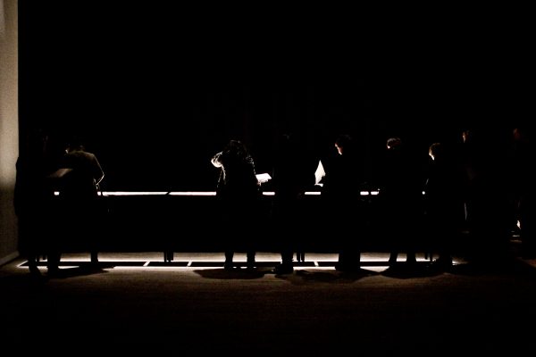Bulegoa z/b and Isidoro Valcárcel Medina, ’18 pictures and 18 stories (#6)’ 2012, Playground Festival/STUK, Leuven. Photo: Rocío Areán Gutiérrez.
