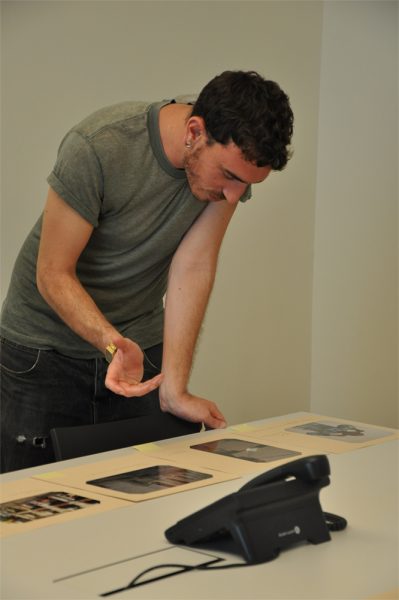 Bulegoa z/b and Isidoro Valcárcel Medina, ’18 pictures and 18 stories (#3)’, 2012, Fundació Antoni Tàpies, Barcelona. Photo: Rocío Areán Gutiérrez.