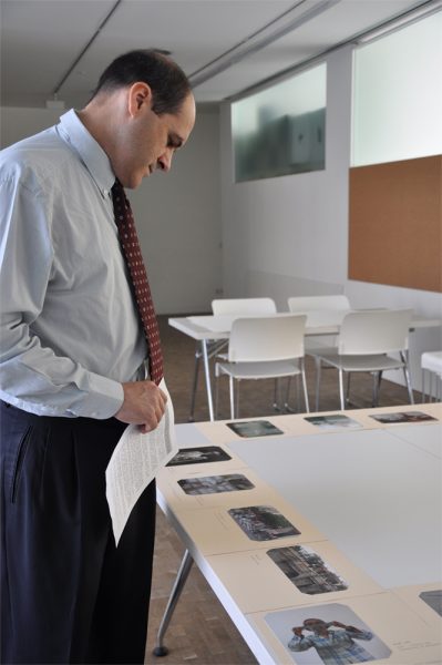 Bulegoa z/b and Isidoro Valcárcel Medina, ’18 pictures and 18 stories (#3)’, 2012, Fundació Antoni Tàpies, Barcelona. Photo: Rocío Areán Gutiérrez.