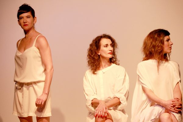 Guy de Cointet, ‘Five Sisters’ (2013), performance. Photo: Nicholas Burrough.