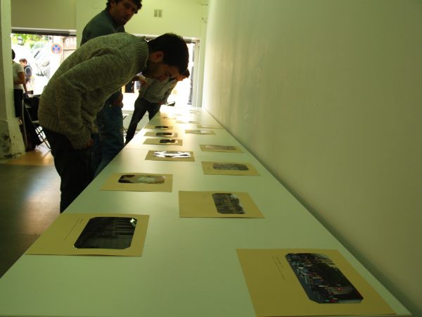 Bulegoa z/b and Isidoro Valcárcel Medina, ’18 pictures and 18 stories (#2)’ (2012), performance. Photo: Rocío Areán Gutiérrez.