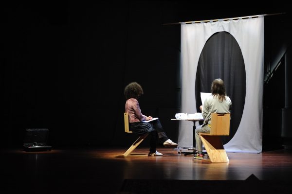 Stefanie Seibold & Teresa Maria Diaz Nerio, ‘the jungle is a skyscraper’ (2009), performance. Photo: Sal Kroonenberg.