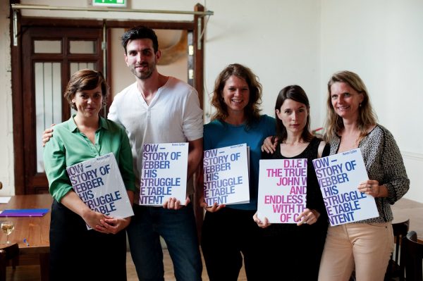 Keren Cytter, ‘D.I.E. NOW – The True Story of John Webber and His Endless Struggle with the Table of Content’, book launch. Photo: Sal Kroonenberg.