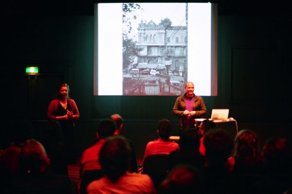 Joachim Koester, lecture (2008). Photo: Sal Kroonenberg.