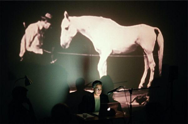 Jon Mikel Euba, ‘Lecture on RE: Horse’ (2008), lecture performance. Photo: Sal Kroonenberg.