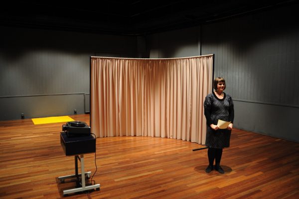 Ruth Buchanan, ‘Circular Facts’ (2009), performance. Photo: Sal Kroonenberg.