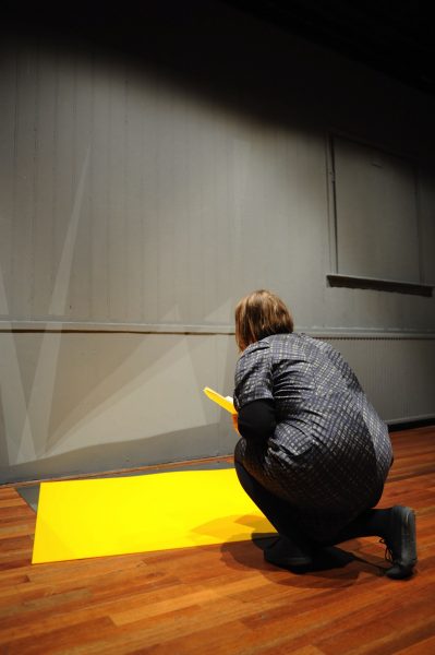 Ruth Buchanan, ‘Circular Facts’ (2009), performance. Photo: Sal Kroonenberg.