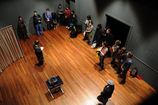 Ruth Buchanan, ‘Circular Facts’ (2009), performance. Photo: Sal Kroonenberg.