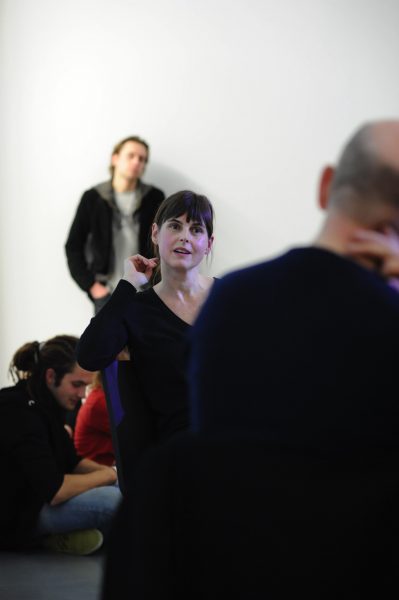 Sarah Pierce and Kevin Atherton in dialogue (2010). Photo: Sal Kroonenberg.