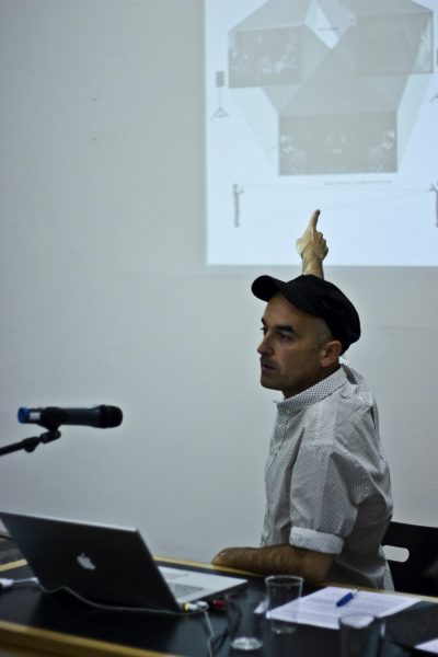 Jon Mikel Euba, Prologue (2008), lecture. Photo: Sal Kroonenberg.