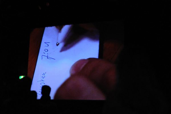 Keren Cytter, film screening (2008). Photo: Sal Kroonenberg.
