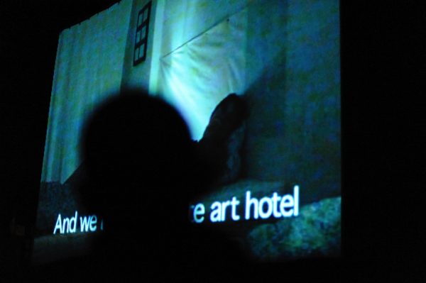 Keren Cytter, film screening (2008). Photo: Sal Kroonenberg.