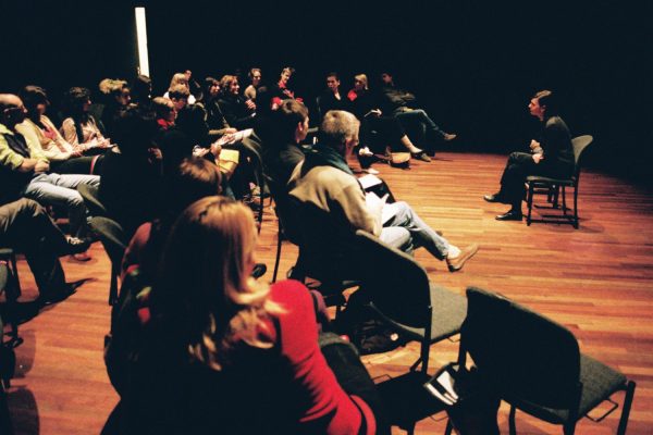 Sarah Pierce, ‘It’s Time Man. It Feels Imminent’ (2008), performance. Photo: Sal Kroonenberg.