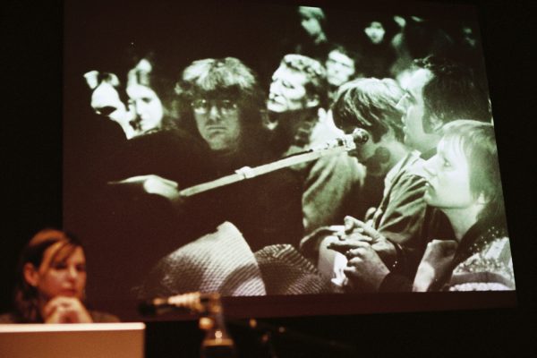 Sarah Pierce, ‘It’s Time Man. It Feels Imminent’ (2008), performance. Photo: Sal Kroonenberg.