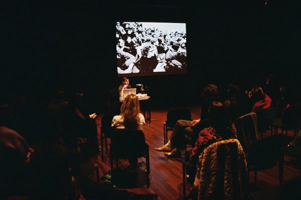Sarah Pierce, ‘It’s Time Man. It Feels Imminent’ (2008), performance. Photo: Sal Kroonenberg.