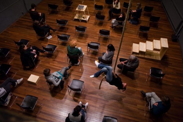 Yael Davids, ‘Learning to Imitate’ (2009), lecture performance. Photo: Sal Kroonenberg.