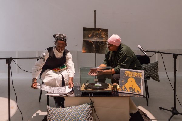 S*an D. Henry-Smith and Derrais Carter, ‘Black Revelry Quiet Storm Reprise’ (2021), book launch. Photo: Konstantin Guz.