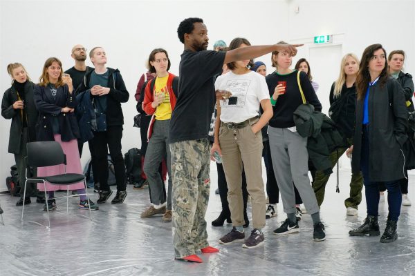 keyon gaskin, ‘this is a performance. you are a community. you are my material. this is a prison. leave when you want.’ (2018), performance. Photo: Coco Duivenvoorde