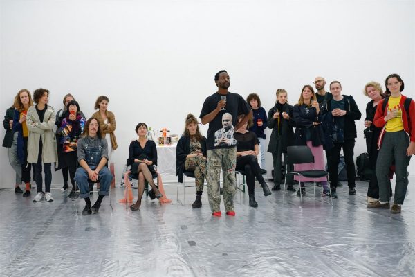 keyon gaskin, ‘this is a performance. you are a community. you are my material. this is a prison. leave when you want.’ (2018), performance. Photo: Coco Duivenvoorde