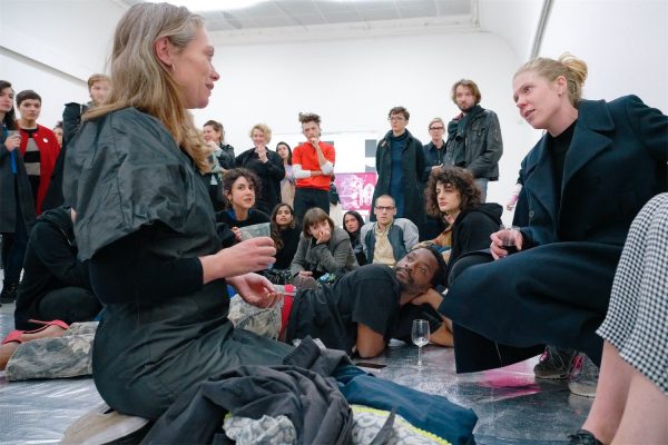 keyon gaskin, ‘this is a performance. you are a community. you are my material. this is a prison. leave when you want.’ (2018), performance. Photo: Coco Duivenvoorde