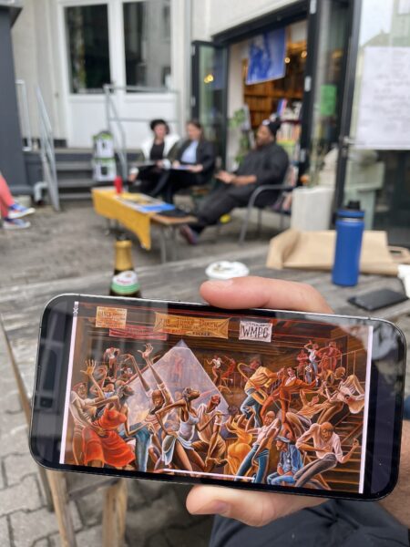 Derrais Carter, ‘Black Revelry: In Honor of “The Sugar Shack”’ (2022), book launch. Photo: Hopscotch Reading Room.