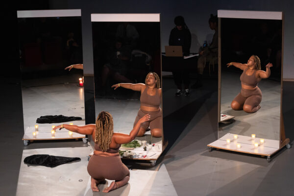 Black Speaks Back, ‘Zwarte Ibis: The Spirit of Black Intimacies’ (2022), screening and performance. Photo: Maarten Nauw.